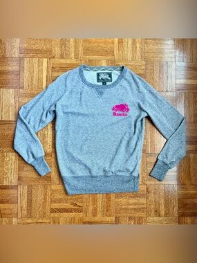 Roots Canada - Vintage Pink Logo Sweatshirt